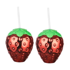 Bothyi - 2 Piezas Fiesta Bebida Taza Divertida Novedad Botella De Agua Para Celebración Camping Picnic Fresa