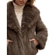 thumbnail image 5 of INSPIRE CHIC Abrigos de Piel Sintética para Mujer Mangas Largas Peludas Cuello con Solapa Forro Suave Sobredimensionado con Bolsillos Chaquetas de Invierno Cálidas Marrón Grande, 5 of 6