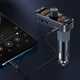 thumbnail image 4 of Transmisor FM Bluetooth para coche, adaptador Bluetooth 5.0 para coche, kit adaptador de receptor de radio inalámbrico para coche, llamadas manos libres, reproductor de música MP3, cargador para, 4 of 8