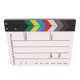 thumbnail image 3 of Acrílico Colorido Claqueta TV Película Película Pizarra Corte Juego De Rol Prop-blanco, 3 of 4