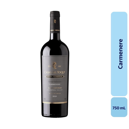 Vino Carménère Botella 750 mL Casas Del Toqui