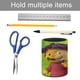 thumbnail image 5 of Sid el Niño Científico-theme Cylinder Pen Holder Pencil Organizer with Flannel Lining PVC Leather Material Cardboard Base for study work 10*8CM, 5 of 6