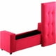 thumbnail image 4 of Banqueta Baul Lawin 2c Felpa 30 Rojo, 4 of 5