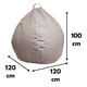 thumbnail image 5 of Pouf Pera Gris Beige Omega XL 100x120x120, 5 of 5