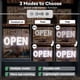 thumbnail image 3 of Cartel LED abierto Thirdpolite de 30 x 10 cm, regulable para negocios, 3 of 8