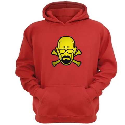 Genérico - Poleron Canguro Heinsenberg Rojo Talla Xs Unisex