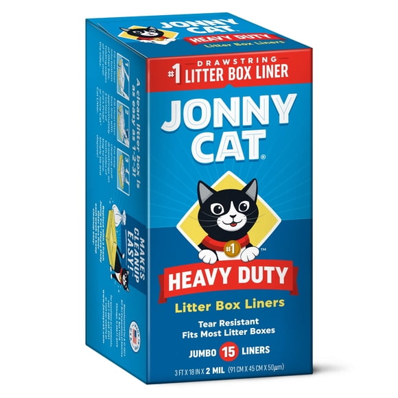 Forros para cajas de arena Jonny Cat Heavy Duty Jumbo, 15 unidades