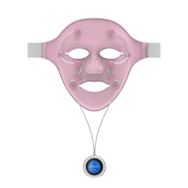 Electric Massage Beauty Mask 3D Silicone Mask EMS Vibrating Facial Acupuncture Massager Chin Cheek Slimming Lift Anti-Wrinkle Improve Mask Absorption Moisturizing USB Rechargeable Skin Care Beauty Dev