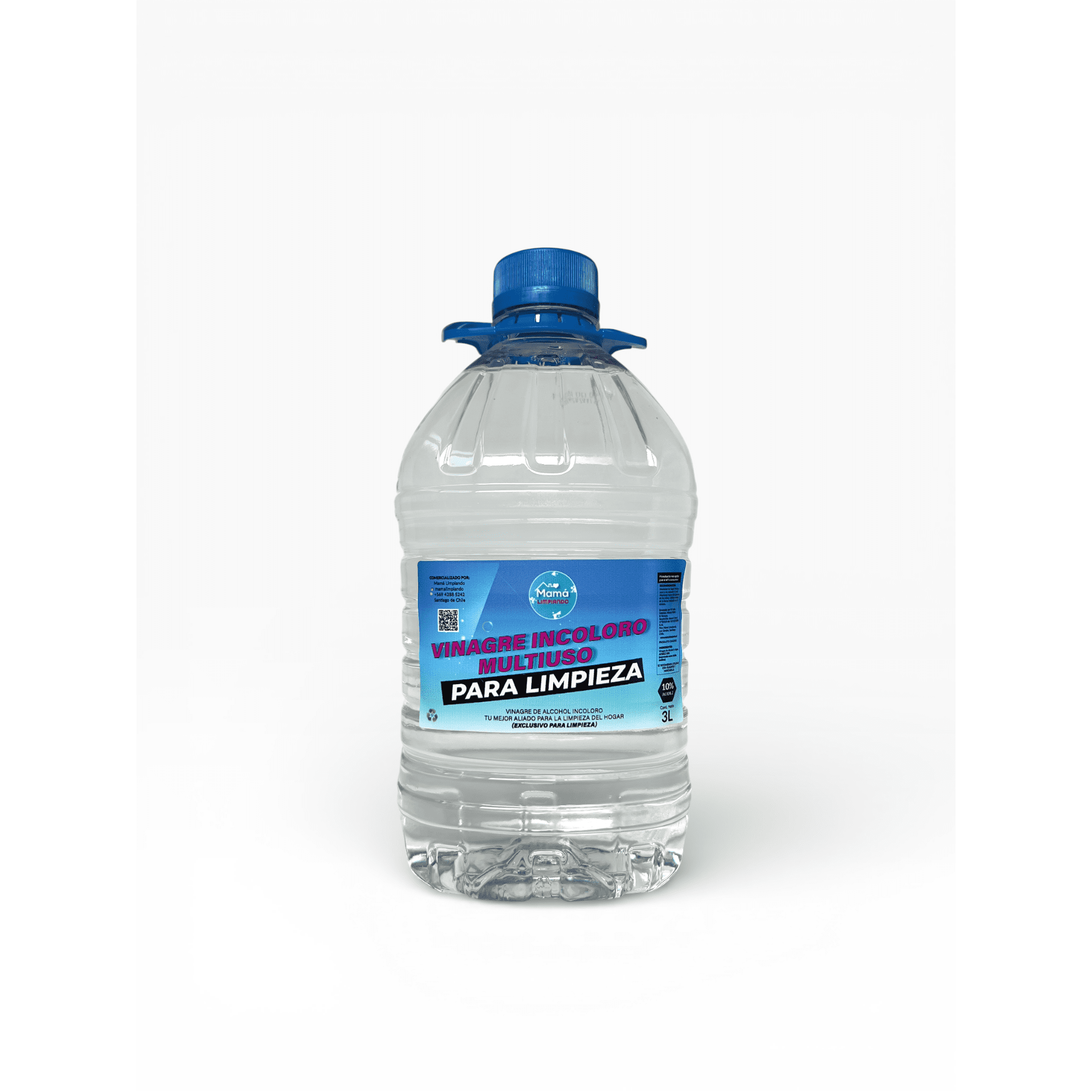 Vinagre de Alcohol Incoloro 10% Acidez para Limpieza Profunda 3 L