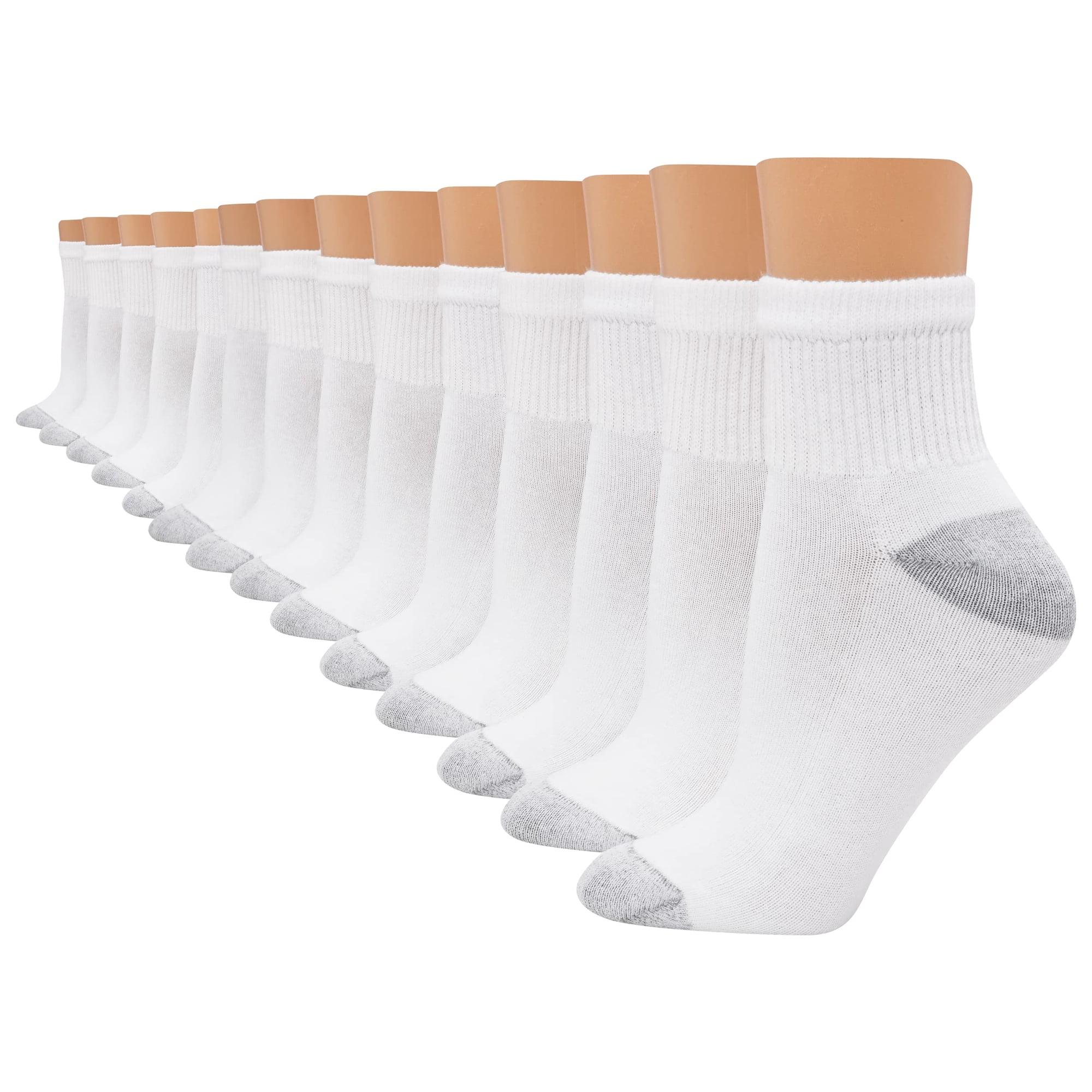 Calcetines Hanes Value Pack Para Mujer, 14 Pares, Blancos, Tallas 35-39