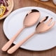 thumbnail image 3 of Set de 3 Cubiertos para Servir Ensalada Unbranded Acero Inoxidable Dorado y Oro Rosa 30,7 cm, 3 of 3
