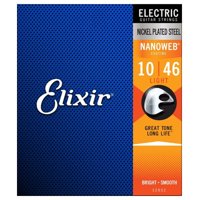 Cuerdas Para Guitarra Eléctrica Elixir Nanoweb Light 10-46