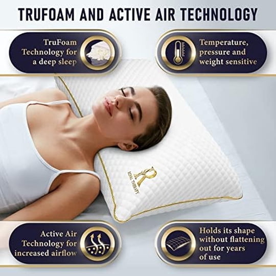 Almohada Memory Foam Royal Therapy Queen Ajustable Bamboo