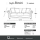 thumbnail image 5 of Sofa Rimini 3c Tela Velvet Negro, 5 of 7