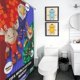 thumbnail image 5 of Cortina de Baño Desmarcar Impermeable 119x180 cm, 5 of 6