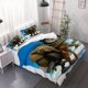 thumbnail image 1 of 3pcs Tung Tung Tung Sahur Beach Theme Duvet Cover Set - 3pcs Duvet Cover Set Includes Duvet Cover and Pillowcases, 1 of 1