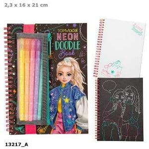 Tienda Lillifee - Doodle Book Neón Con 70 Paginas Y Set De Bolígrafos Neón Topmodel