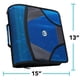 thumbnail image 2 of Carpeta con cremallera Case-it King Size D-186, anillos negros de 4 pulgadas, 2 of 2