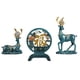 thumbnail image 3 of Estatuas de ciervos, figuritas de renos, mesa, sala de estar nórdica, escultura de alce, figura de Animal para decoración del Día de San Valentín, bod Azul, 3 of 5