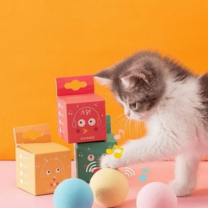 Akirapet - Pack De Pelotas Con Sonido Grillo Pájaro Y Rana