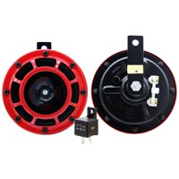 Bocina Original Hella Plato Roja Super Tono 12V 500Hz 118Db