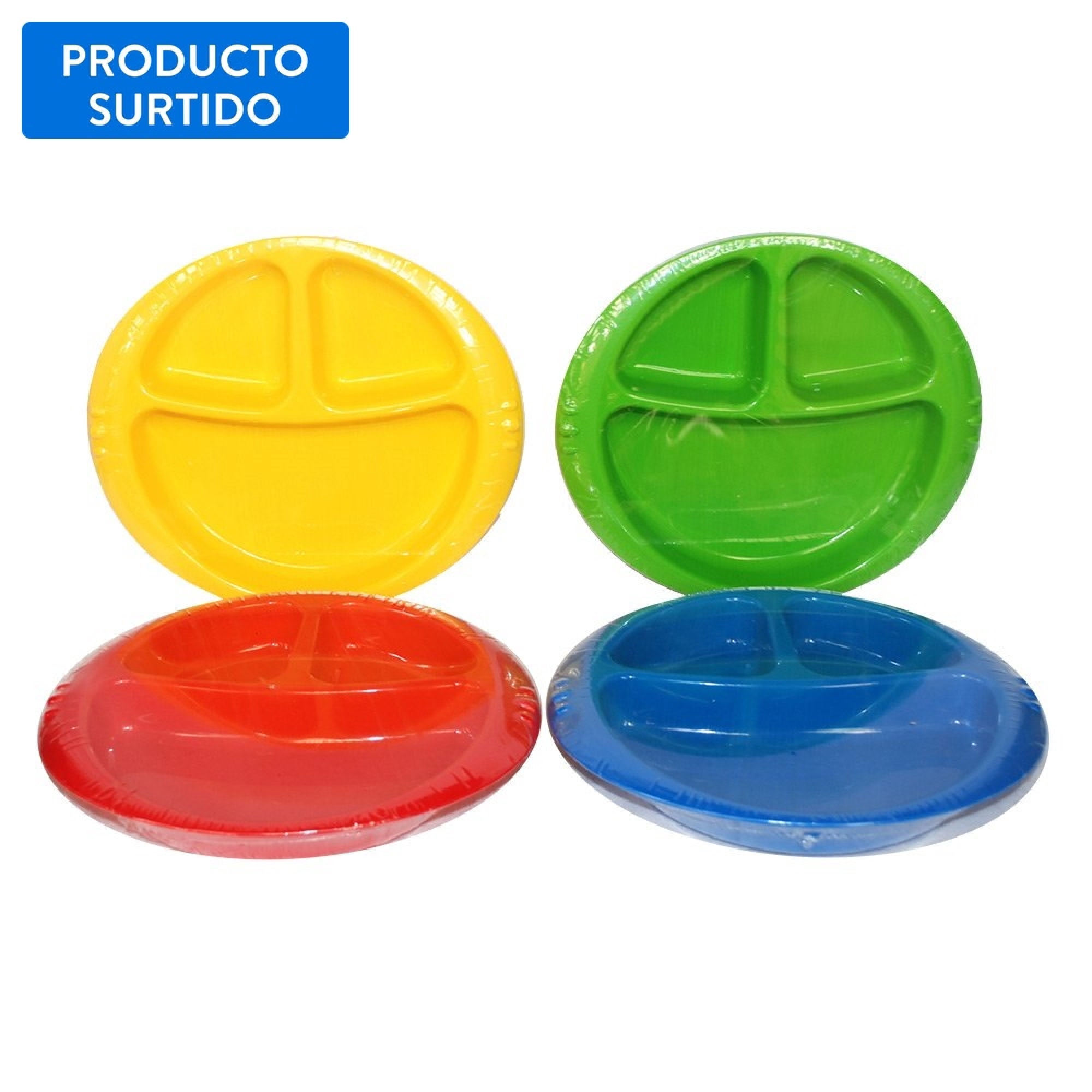 Plato Con Divisiones, Color Surtido 1 Un Parent's Choice