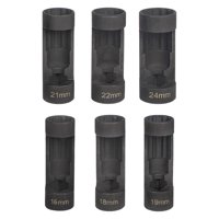 Ioensy - Juego De Llaves De Vaso Para Tuercas De Puntal, Extractor De Tuercas Portátil Inoxidable Para Accesorios De Coche, 6 Piezas