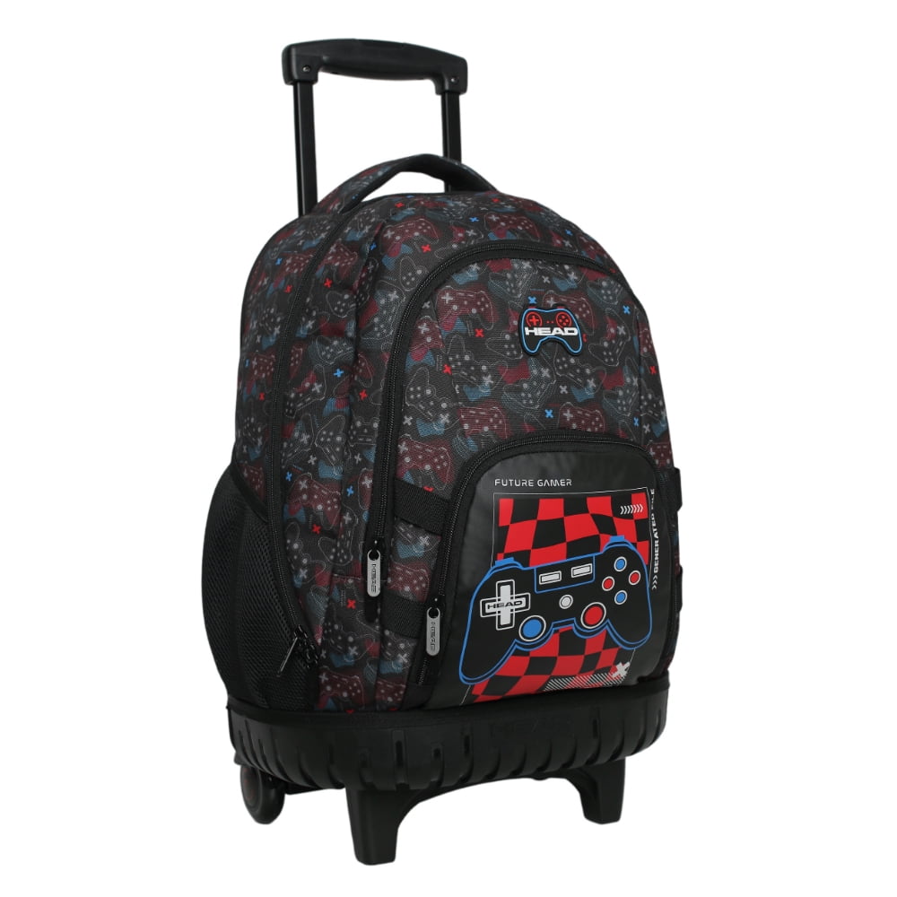 Mochila Infantil Carro New Kodiac Future Gamer Negro Head
