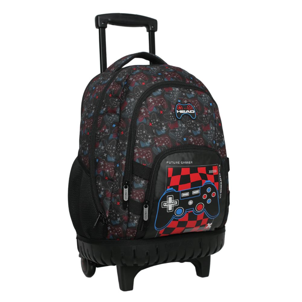 Mochila Infantil Carro New Kodiac Future Gamer Negro Head