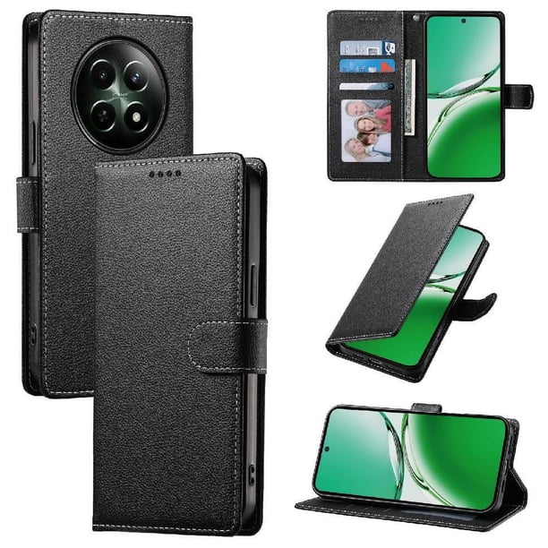Funda para FOXDOCK Realme C65 5G– Cuero Premium, 3 ranuras para tarjetas, Protección contra impactos