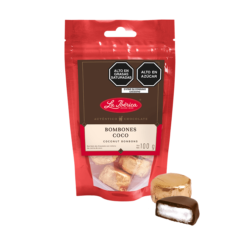 Chocolates La Ibérica - Bombones De Chocolate Coco 100g La Ibérica