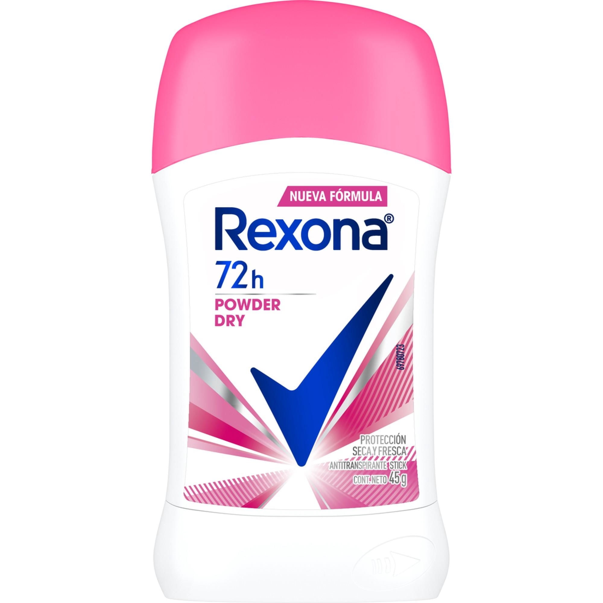 Desodorante Barra Antitranspirante Rexona Powder Dry Mujer, 45 g
