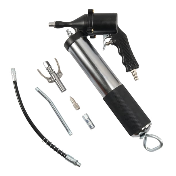 Herramienta de engrase de alta presión, fácil de usar, de mano, ergonómica, con palanca manual y manguera flexible, para trabajo pesado industrial