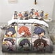 thumbnail image 1 of CartoonGenshin ImpactBedding Set for Bedroom Bedspreads for Bed Linen Comefortable Duvet Cover Quilt and Pillowcase, 1 of 5