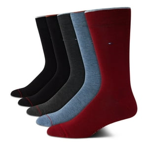 Calcetines De Vestir Tommy Hilfiger, Ligeros Y Cómodos Para Hombre, Color Burdeos