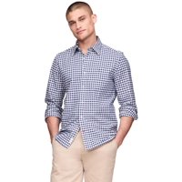 Camisa Tommy Hilfiger Para Hombre, Manga Larga, Oxford, Corte Regular