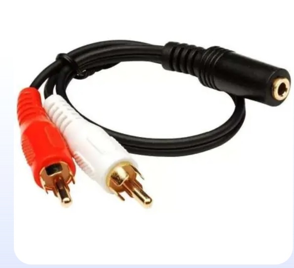 Cellpoint - Cable Auxiliar Hembra 3,5Mm A 2Rca Macho