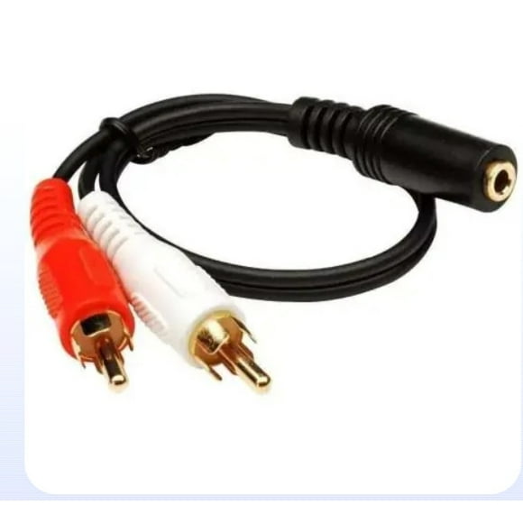 Cable Auxiliar Hembra 3,5mm a 2RCA macho