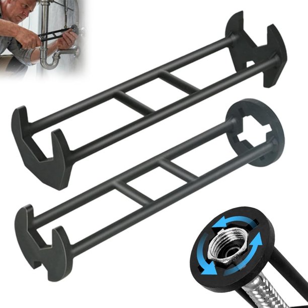 Llave fregadero 2 pack herramienta fontanería bajo lavabo válvula angular reparación