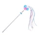 thumbnail image 4 of Funny Cat Teaser Wand Long Rod Cat Juguete Interactivo Con Bolas De Felpa Y Campana Azul Rosa, 4 of 5