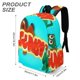thumbnail image 3 of El Show de Gumby-theme Backpack, Campus style schoolbag Bookbag with Adjustable Shoulder Straps And Large Zip Compartment, Unisex Travel Bags.42x30x15cm, 3 of 6