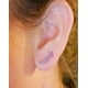 thumbnail image 2 of Pendientes Curvos Zirconio Lila Piercing Helix, 2 of 3