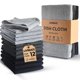 thumbnail image 1 of Paños de cocina LIVINATI 33 cm Tejido de gofre Pack de 12 Gris/Negro, 1 of 7