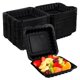 thumbnail image 1 of Contenedor de alimentos SINJEUN Pack de 70 unidades 20 × 20 × 7 cm negro, 1 of 7