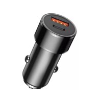 Genérico - Cargador Para Carro Usb Tpo C Color Negro