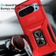 thumbnail image 5 of Funda Armada para Google Pixel 9 con Tapa Deslizante y Soporte Magnético Giratorio Rojo, 5 of 5