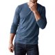 thumbnail image 4 of INSPIRE CHIC Camiseta Casual para Hombre Cuello Redondo Manga Larga Camiseta Básica Suave L Azul Marino, 4 of 6