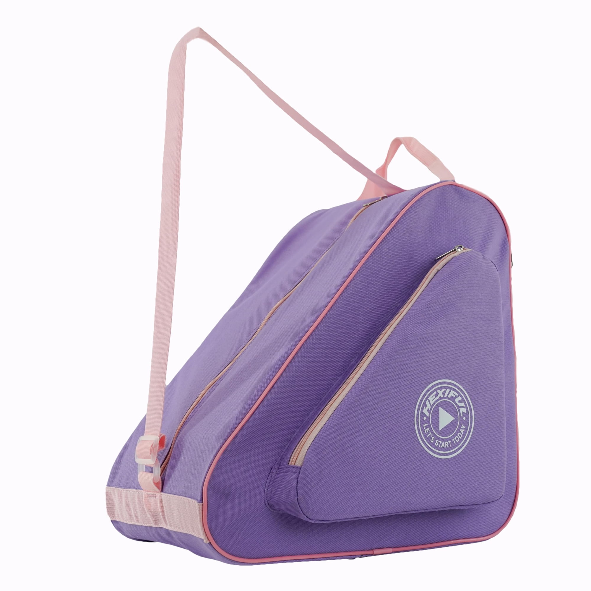 Bolsa De Skate Hexiful Para Patines De Hielo, En Línea, De Ruedas Y Cuatriciclos, Morado/rosa