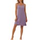 thumbnail image 1 of INSPIRE CHIC Vestido de Dormir de Modal Acanalado para Mujer con Doble Tirante Espagueti hasta la Rodilla para Descanso y Viaje XS Gris Púrpura, 1 of 6