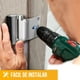 thumbnail image 3 of Cerradura Picaporte de Seguridad Puerta Chapa Refuerzo Puerta Plateado, 3 of 8